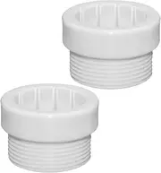Chistepper 2 Pieces Pool Umbrella Stabilizer Adapter Pool Umbrella Sleeve Threaded Adapter Sleeves Umbrella Pole Stabilizer Sleeves for Outdoor Patio Deck 1 3/4" Umbrellas Insert