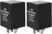 5Pin EP27 Electronic Flasher Relay Fix LED Turn Signal Flash 12V for Chrysler for Dodge for Ford for Jeep 2Pcs