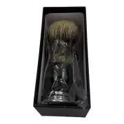 Parker Black & Chrome Handle 100% Pure Badger Handmade Shaving Brush NEW