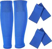 [Anneome] Men's Fuzzy Socks Compression Leg Sleeves Thigh High Shin Guard Sleeves for Soccer