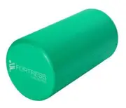 Fortress Round Foam Roller (30x15cm) w/ Exercise Chart - Green