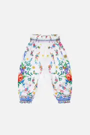 BABIES SHIRRED WAIST HAREM PANT TILES DARLS