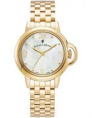 [Jacques Du Manoir] Swiss Grace Analog Stainless Steel Strap Watch 32mm in Gold