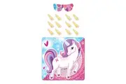 Unique Pin The Horn Unicorn Party Game (Multicoloured) (One Size)