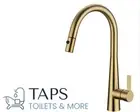 Otus Lux Series- Pull Out Gooseneck Kitchen/Laundry Mixer- BRUSHED GOLD