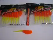 Leland Lures Slab Magnets 2 packs 16 pc total orange /chart