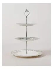 [Heritage] Aster 3 Tiered Cake Stand in Green Toile