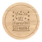 You're My Favourite Eco-Warrior Stars Round Chopping Cheese Board Best Awesome