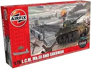 Airfix A03301 1:76 Scale LCM III Landing Craft & Sherman Tank Military Vehicles Classic Kit Series 3