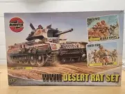 Airfix WWII Desert Set - Crusader Tank, 8th Army & Afrika Korps 1/32 MIB #M