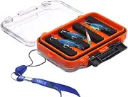 Fishing Lure Box - Waterproof Tackle Utility Box,Portable Jig Hooks Accessories Case For Boat Kayak Camping Saltwater Outdoor Activities