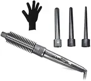 Hair Curlers Ceramic Rod 4 in 1 Curlers Set with Four Interchangeable b1120 (Color : -, Size : -)