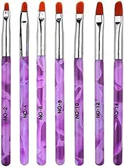 ZXUY 7pc UV Acrylic Nail Art Tips Builder Brush Pen