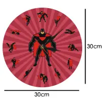 在飛比找蝦皮商城精選優惠-超級卡通英雄超人男女牆面藝術裝飾掛鐘 兒童客廳動畫掛鐘 兒童