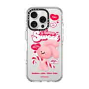 iPhone 16 Pro Clear Case MagSafe Compatible PINK SWEET