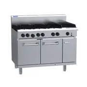 Luus RS-6B3C 6 Burner 300mm Chargrill with Oven - RS-6B3C-LU