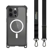 MagEasy Odyssey M + Strap MagSafe Case For iPhone 15 Pro Max - Black