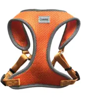 NEW COASTAL COMFORT ORANGE SOFT MESH DOG HARNESS COLLAR SIZE SMALL 11-18 LBS