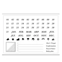 在飛比找蝦皮購物優惠-現貨 台灣品牌 天氣圖案 備忘錄 日曆印章 月曆印章 每月印