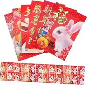 SHOWERORO New Year Money Bag Red Envelope Year of Paper Material Sturdy Festive Design