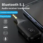 USB Wireless Bluetooth 5.1 Transmitter Receiver 2in1 Audio Adapter 3.5mm Aux Car