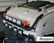 Roof Bar + LEDs + Spots + Amber Beacons For Scania P G R 6 2009+ Highline BLACK