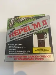 (15) Repel'm Aluminum Gypsy Moth Caterpillar Worm Tape Barrier (Extra Sticky!)