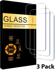 3 Pack For iPhone 16 Pro Max Plus 15 14 13 12 11 X 8 7 Plus SE Screen Protector
