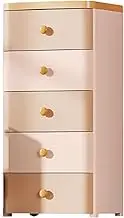 Drawers Dresser,Chest of Drawers wth Storage,Plastic Bedside Cabinet,Large Capacity,Movable with Wheels,for Bedroom Room,Study Room, Office(Khaki Color)
