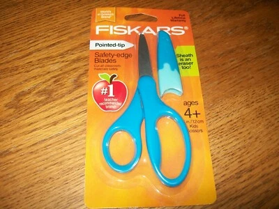 Fiskars Blunt-tip Safety-Edge Blade 5"/12 cm Medium Blue Kids Scissors Ages 4+