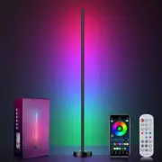 Corner Floor Lamp, LED Corner Lamp with App and Remote Control, RGBICW 16