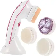 BESTYASH Facial Cleanser Skin Cleaning Brush Wash Electric Facial Brush Scalp Head Cleansing for Deep Waterproof Face Scrubber Pore Cleaner Face Cleaner Brush Facial Cleaner Pink Abs