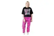 Monster High Womens/Ladies Group Pose Long Pyjama Set (Black/Pink) - UTNS8762