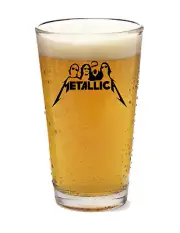 Metallica (2024) - Rock and Roll - 16oz Pint Beer Glass Pub Barware Seltzer Tea