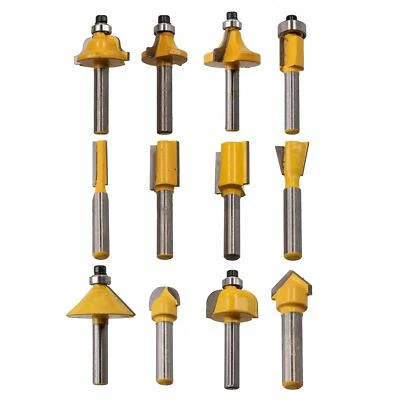 1/4" Shank TCT Router Bits Cutter Tungsten Carbide Tipped Woodworking Profiles