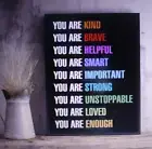 Colorful Inspirational Quote Canvas Poster Unframed Living Room Decor Art Print