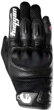 Furygan TD12 EVO perforated Ladies Motorcycle Gloves, black-white, Size L for Women Black White