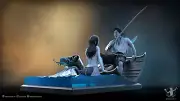 Serena And The Fisherman Ritual Casting Diorama 3D Print Unpainted Unassembled