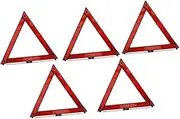 CANIGHT Safety Triangle Reflectors Pcs Kit Portable Car Safety Reflectors Strong Plastic Construction for Roadside Emergencies