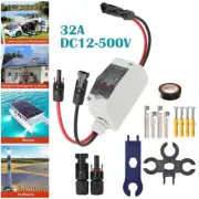 DC12-500V 32A 2P PV Disconnect Box Solar DC Circuit Breaker Isolator Switch