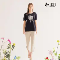 在飛比找momo購物網優惠-【IRIS 艾莉詩】紗裙淑女長版棉質上衣-2色(32933)