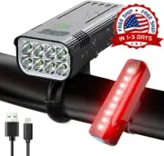 Luz Lampara Delantera Faro Impermeable Para Bicicleta LED USB Recargable Ciclism