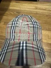 Supreme Burberry Denim 6-Panel Hat Beige