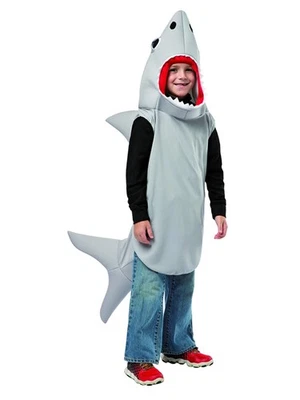 Boys Sand Shark One-Piece Halloween Costume Medium (7-10)