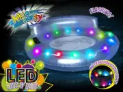 Airtime Aquaparty LED Light Up Flashing Bubble Seat Floating Pool Toy Chair