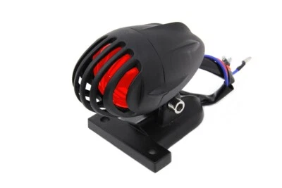 Motorcycle Tail Light Black Rocket Style Aluminum Custom V-Twin 33-1534 Y1