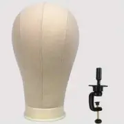 New 22 Inch Mannequin Head with Stand Canvas Head Wig for DlY Wig Making