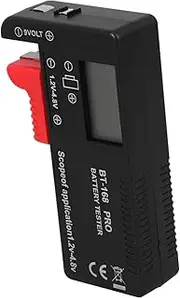 CAXUSD Battery Power Tester Voltage Tester Aa AAA 9v Portable Digital LCD Display