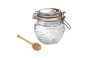 KILNER GLASS HONEY POT WITH DIPPER 400ml