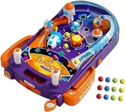 Perfeclan Pinball Game Table Electronic Pinball Multifunction Montessori Toy Children Pinball Machine for Children and Familiy Home, with 32 Balls